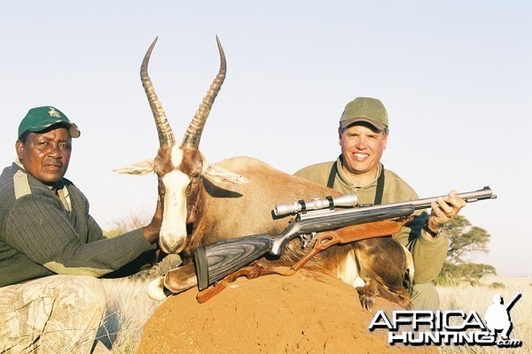 Hunting Blesbok with Wintershoek Johnny Vivier Safaris in SA