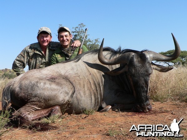 Hunting Blue Wildebeest with Wintershoek Johnny Vivier Safaris in SA