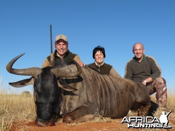 Hunting Blue Wildebeest with Wintershoek Johnny Vivier Safaris in SA