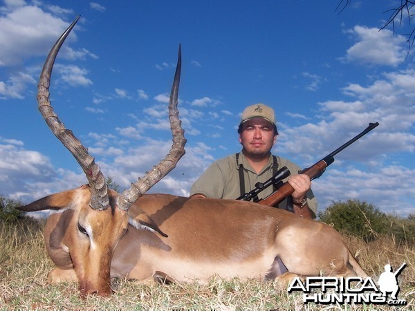 Hunting Impala with Wintershoek Johnny Vivier Safaris in SA