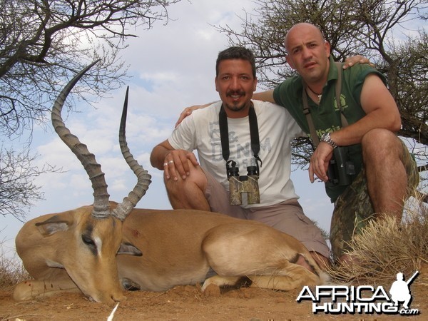 Hunting Impala with Wintershoek Johnny Vivier Safaris in SA