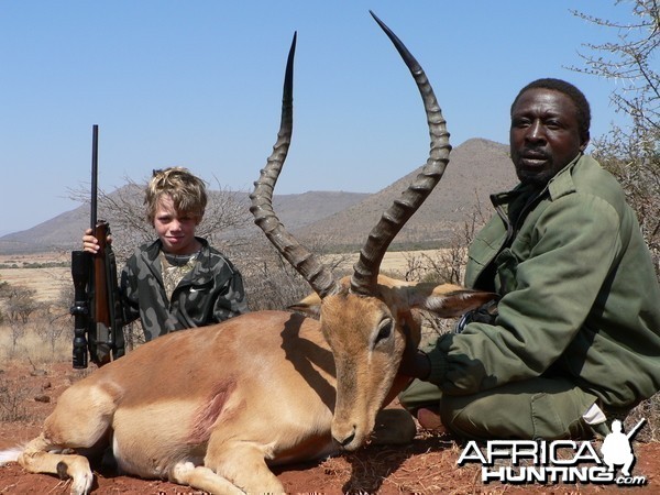 Hunting Impala with Wintershoek Johnny Vivier Safaris in SA