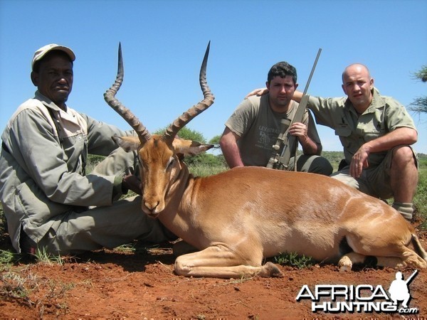 Hunting Impala with Wintershoek Johnny Vivier Safaris in SA