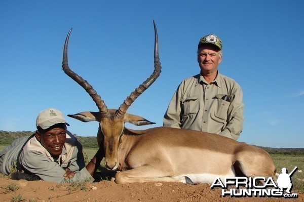 Hunting Impala with Wintershoek Johnny Vivier Safaris in SA