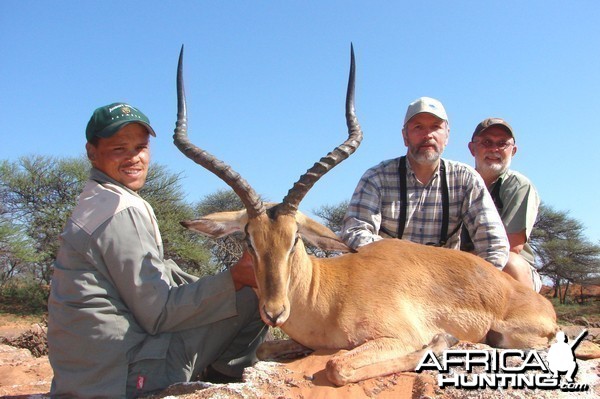 Hunting Impala with Wintershoek Johnny Vivier Safaris in SA