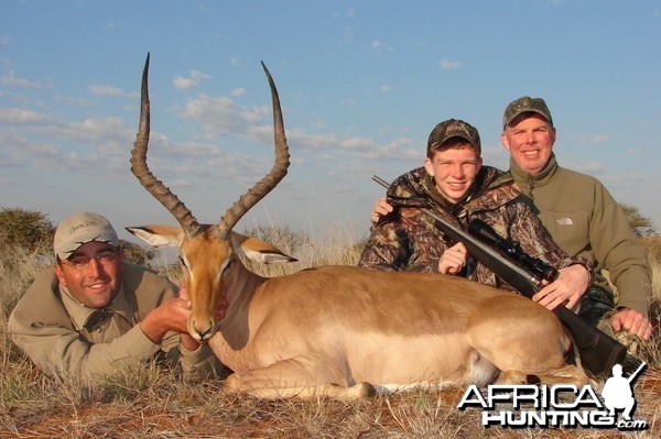 Hunting Impala with Wintershoek Johnny Vivier Safaris in SA