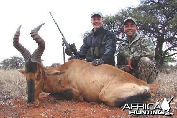 Hunting Red Hartebeest with Wintershoek Johnny Vivier Safaris in SA