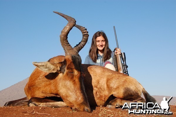 Hunting Red Hartebeest with Wintershoek Johnny Vivier Safaris in SA