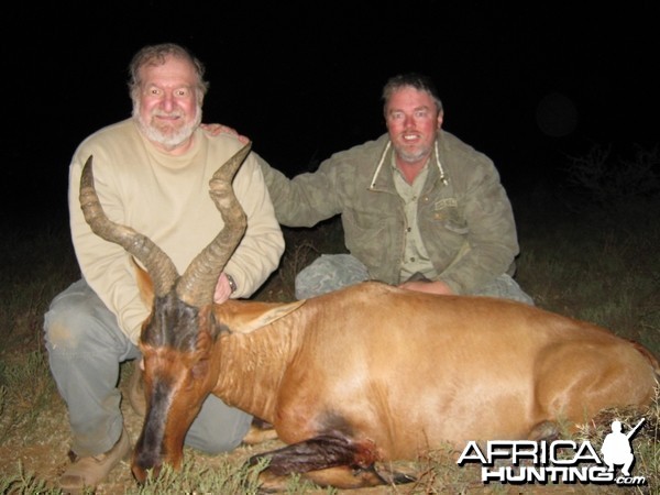 Hunting Red Hartebeest with Wintershoek Johnny Vivier Safaris in SA