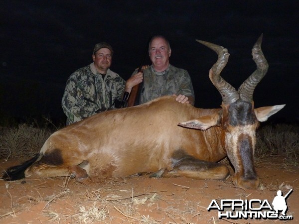 Hunting Red Hartebeest with Wintershoek Johnny Vivier Safaris in SA