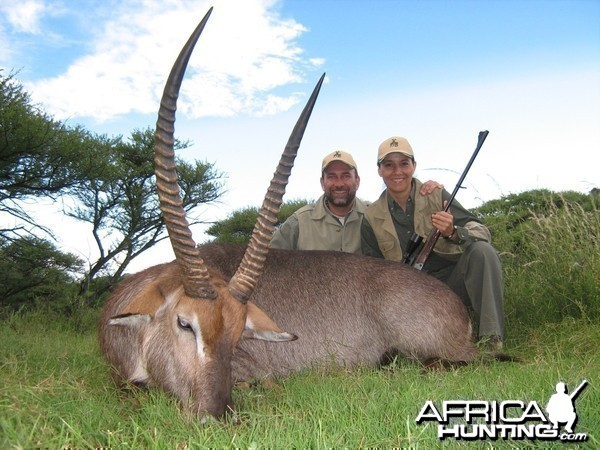 Hunting Waterbuck with Wintershoek Johnny Vivier Safaris in SA