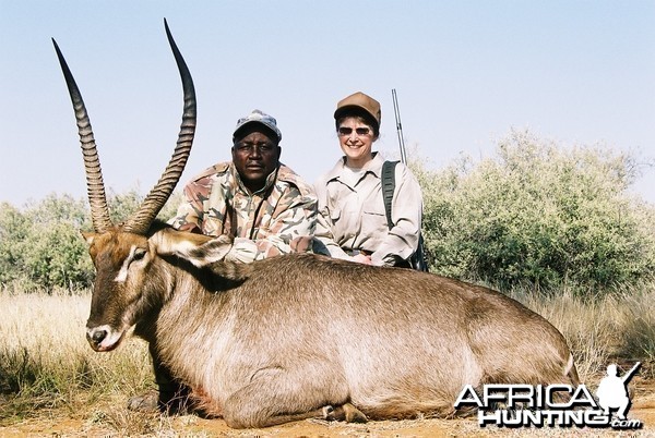 Hunting Waterbuck with Wintershoek Johnny Vivier Safaris in SA