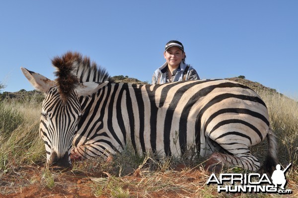 Hunting Burchell Zebra with Wintershoek Johnny Vivier Safaris in SA