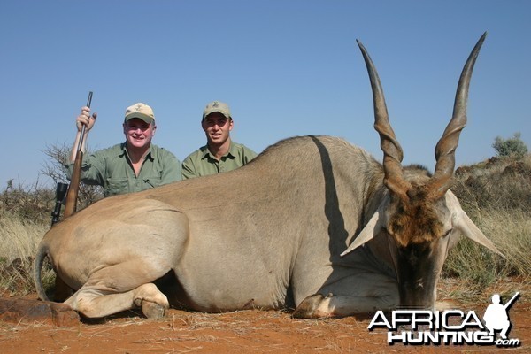 Hunting Eland with Wintershoek Johnny Vivier Safaris in SA