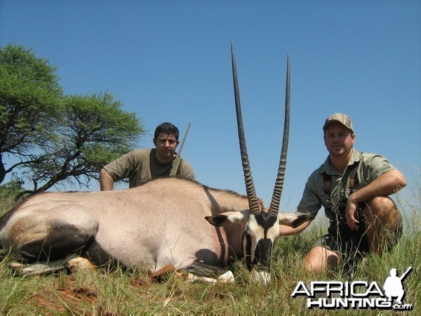 Hunting Gemsbuck with Wintershoek Johnny Vivier Safaris in SA