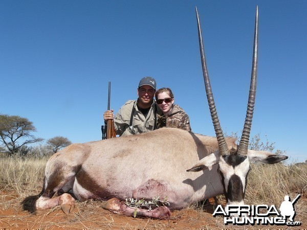 Hunting Gemsbuck with Wintershoek Johnny Vivier Safaris in SA