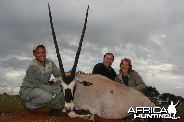 Hunting Gemsbuck with Wintershoek Johnny Vivier Safaris in SA