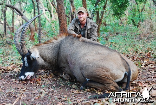 Western Roan hunted with CAWA-Safari, CAR 2011, 32 inches