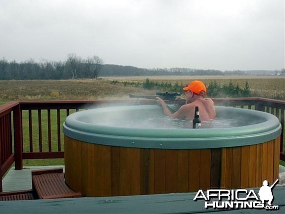 Redneck Hot Tub Hunting