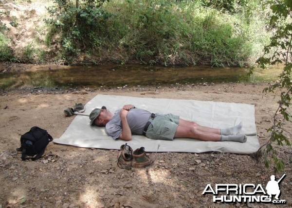 Nothing like a good nap after lunch in the bush