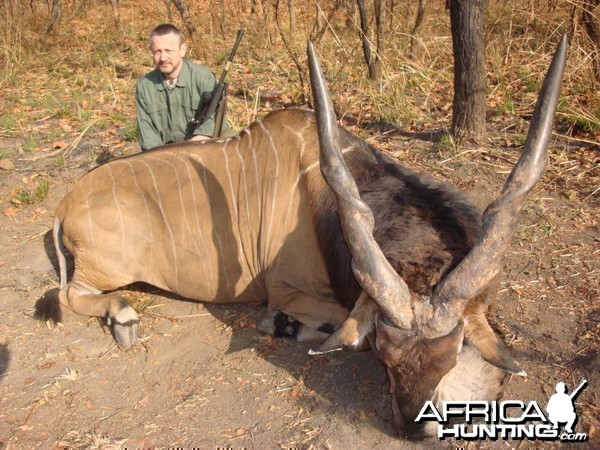 Lord Derby Eland hunted in Central African Republic with CAWA