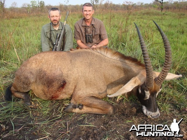 Roan hunted in Central African Republic with CAWA