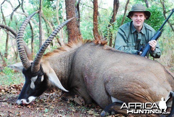 Roan hunted in Central African Republic with CAWA