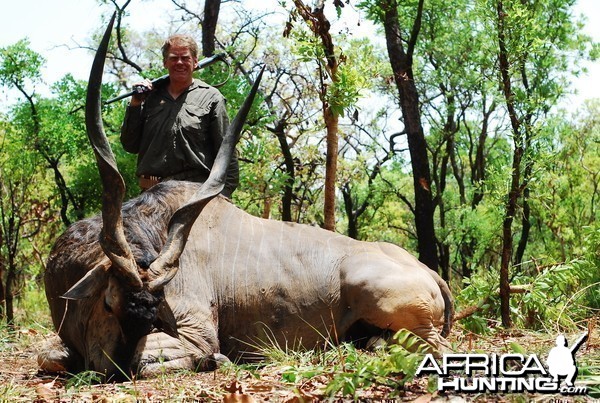 Lord Derby Eland hunted in Central African Republic with CAWA