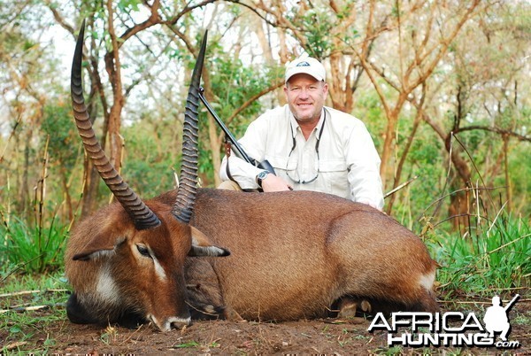 Waterbucks hunted in Central African Republic with CAWA