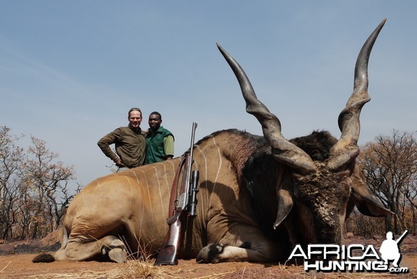 Lord Derby Eland hunted in Central African Republic with CAWA