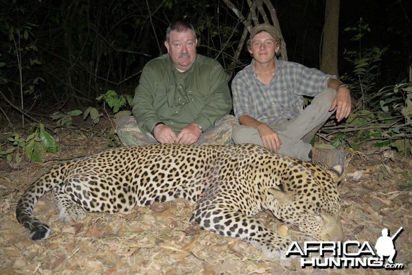 Leopard hunted in Central African Republic with CAWA