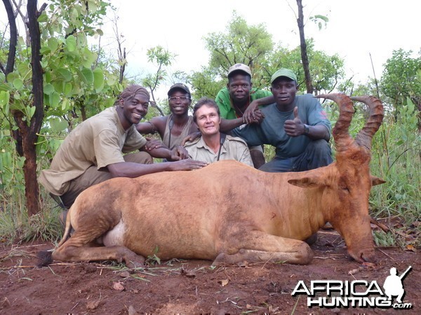 Hartebeest hunted in CAR with CAWA