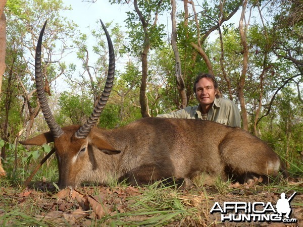 Waterbuck hunted in Central African Republic with CAWA