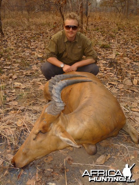 Hartebeest hunted in CAR with CAWA