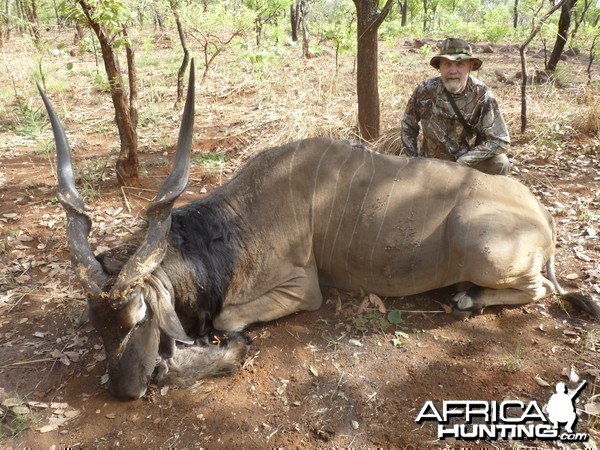 Lord Derby Eland hunted in Central African Republic with CAWA