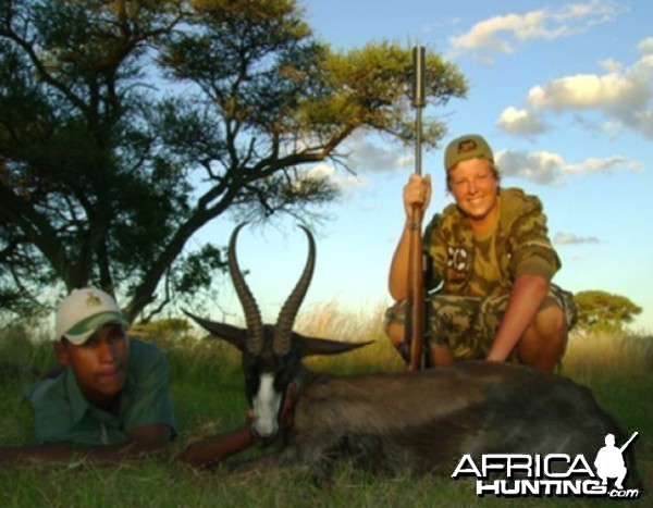 Hunting Black Springbok with Wintershoek Johnny Vivier Safaris in SA