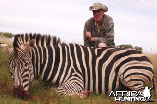 Hunting Zebra with Wintershoek Johnny Vivier Safaris in SA