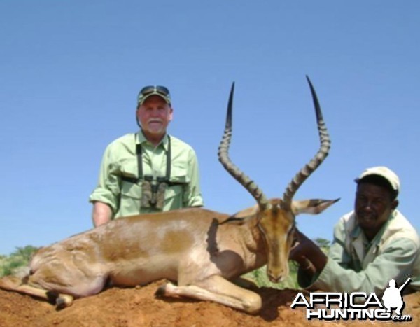 Hunting Impala with Wintershoek Johnny Vivier Safaris in SA