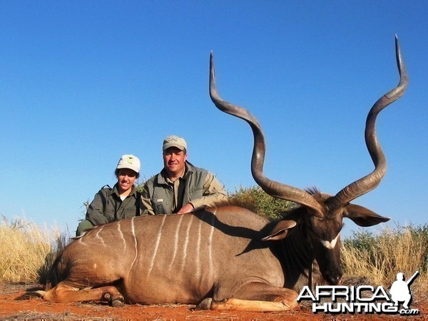 Trophy kudu with Kowas Hunting Safaris