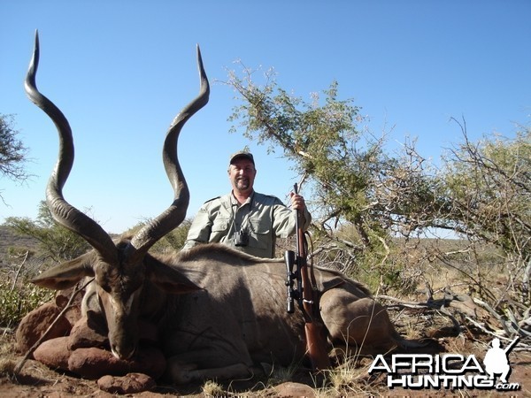 Kudu harvested with Kowas Hunting Safaris