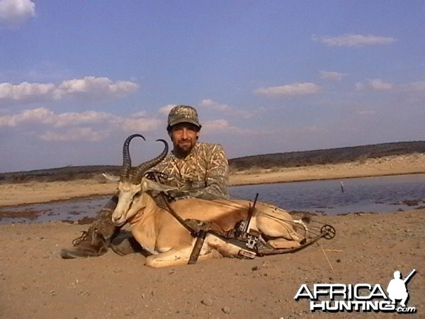 Springbuck harvested with Kowas Hunting Safaris