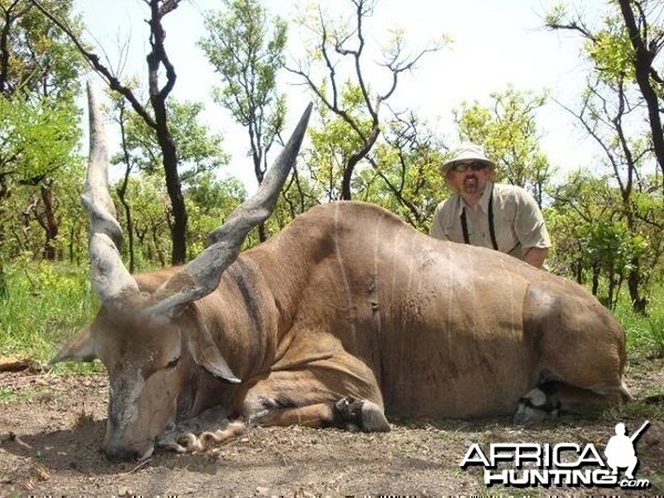 Lord Derby Eland hunted with CAWA in CAR