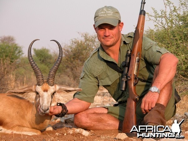 Springbuck harvested with Kowas Hunting Safaris