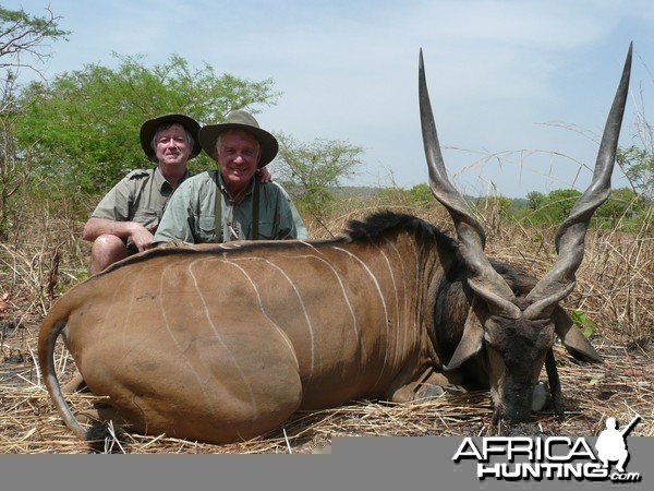 Hunting Lord Derby Eland in CAR with Rudy Lubin Safaris