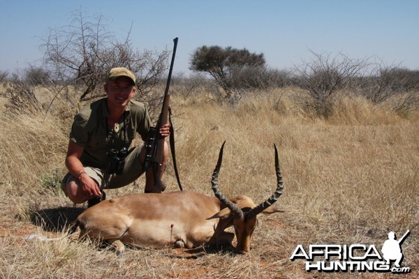 Impala hunted in Namibia