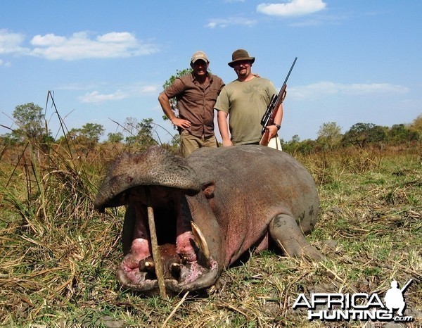 Hippo shot while running... Tanzania