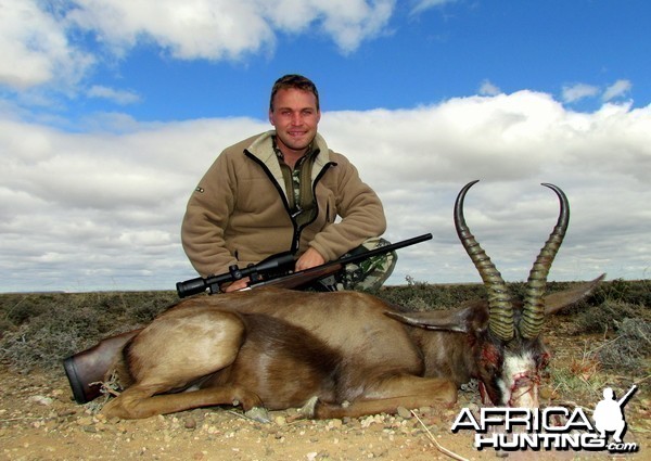 14 1/2&quot; Black Springbuck taken near Beaufort West, South africa