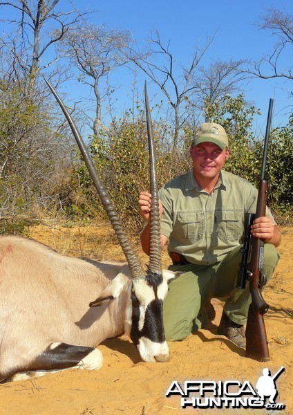 39&quot; Gemsbok Bull shot near Grootfontein, Namibia