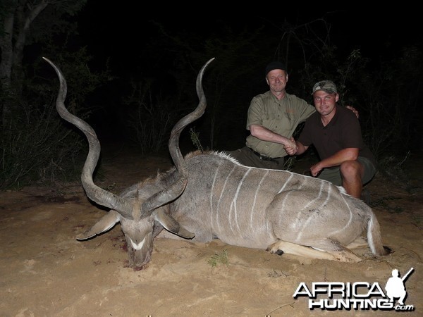 59 1/2&quot; Kudu taken by client from Finland, near Grootfontein, Namibia