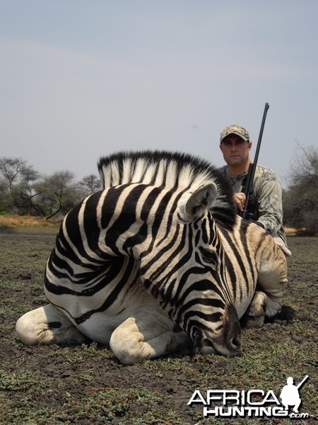 Hunting Burchell's Zebra in Namibia